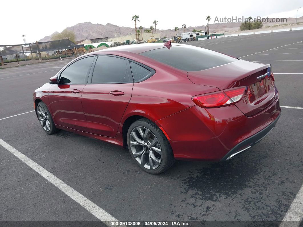 2015 Chrysler 200 S Red vin: 1C3CCCBB1FN697764