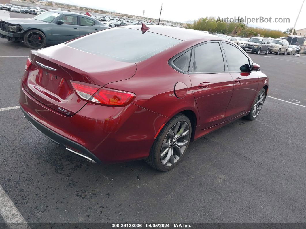 2015 Chrysler 200 S Red vin: 1C3CCCBB1FN697764