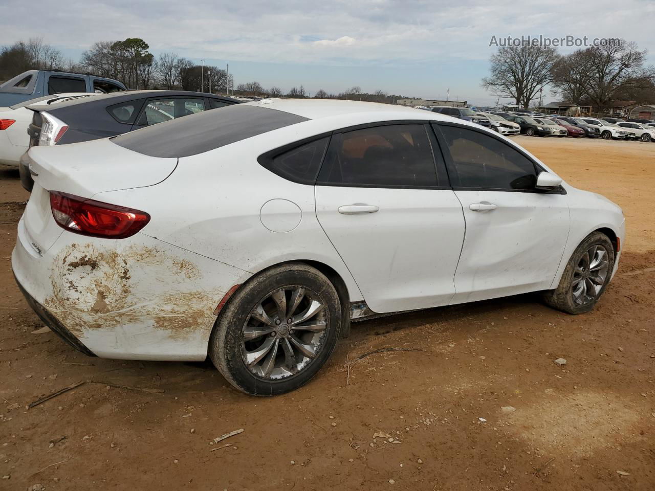 2015 Chrysler 200 S Белый vin: 1C3CCCBB1FN739382