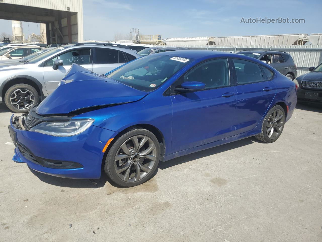 2016 Chrysler 200 S Синий vin: 1C3CCCBB1GN158255