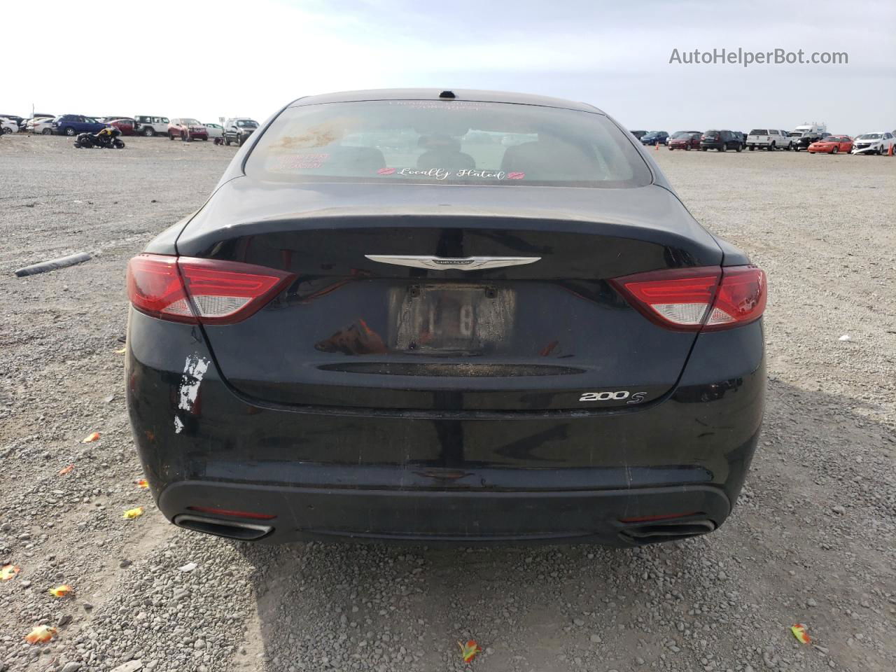 2015 Chrysler 200 S Black vin: 1C3CCCBB2FN585202