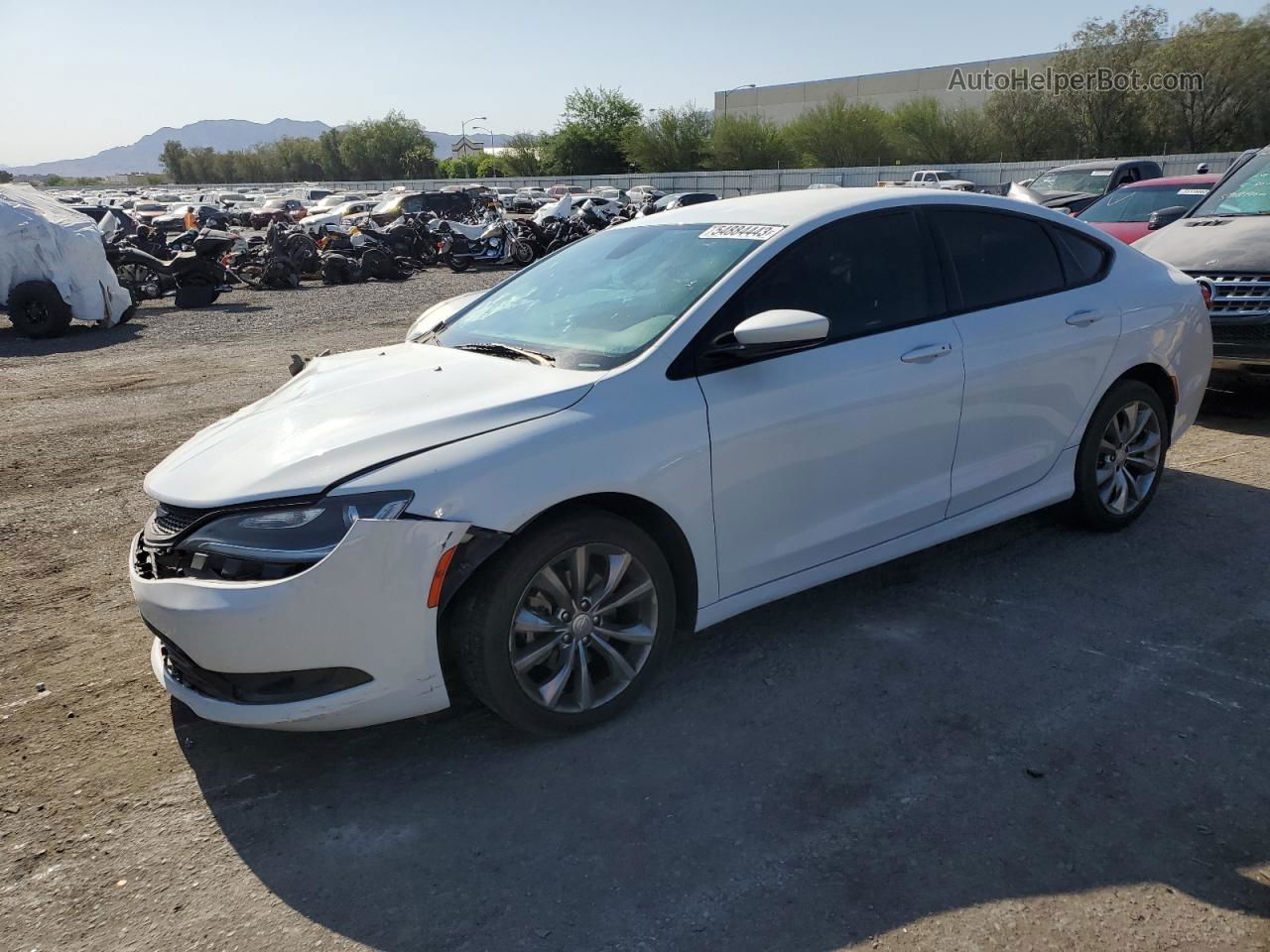 2015 Chrysler 200 S White vin: 1C3CCCBB3FN559224