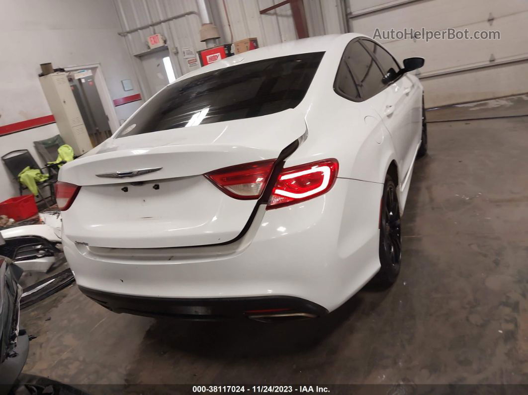 2015 Chrysler 200 S White vin: 1C3CCCBB3FN568845