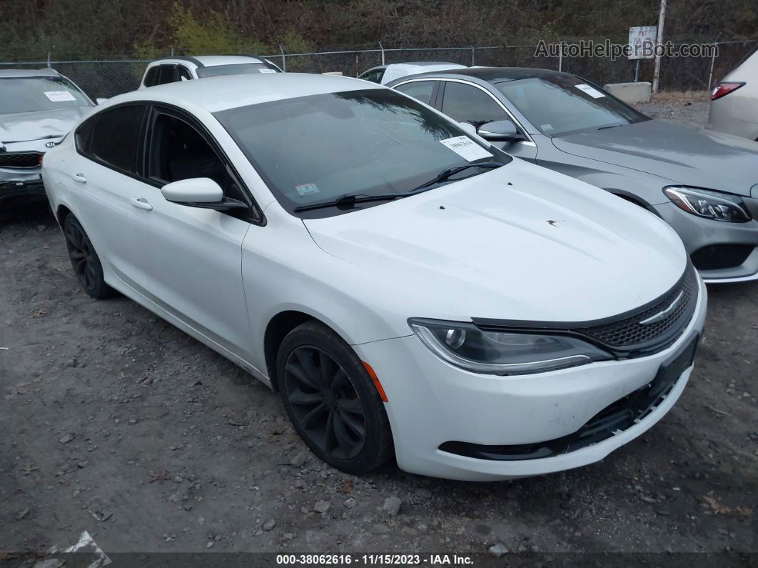 2015 Chrysler 200 S White vin: 1C3CCCBB3FN614951