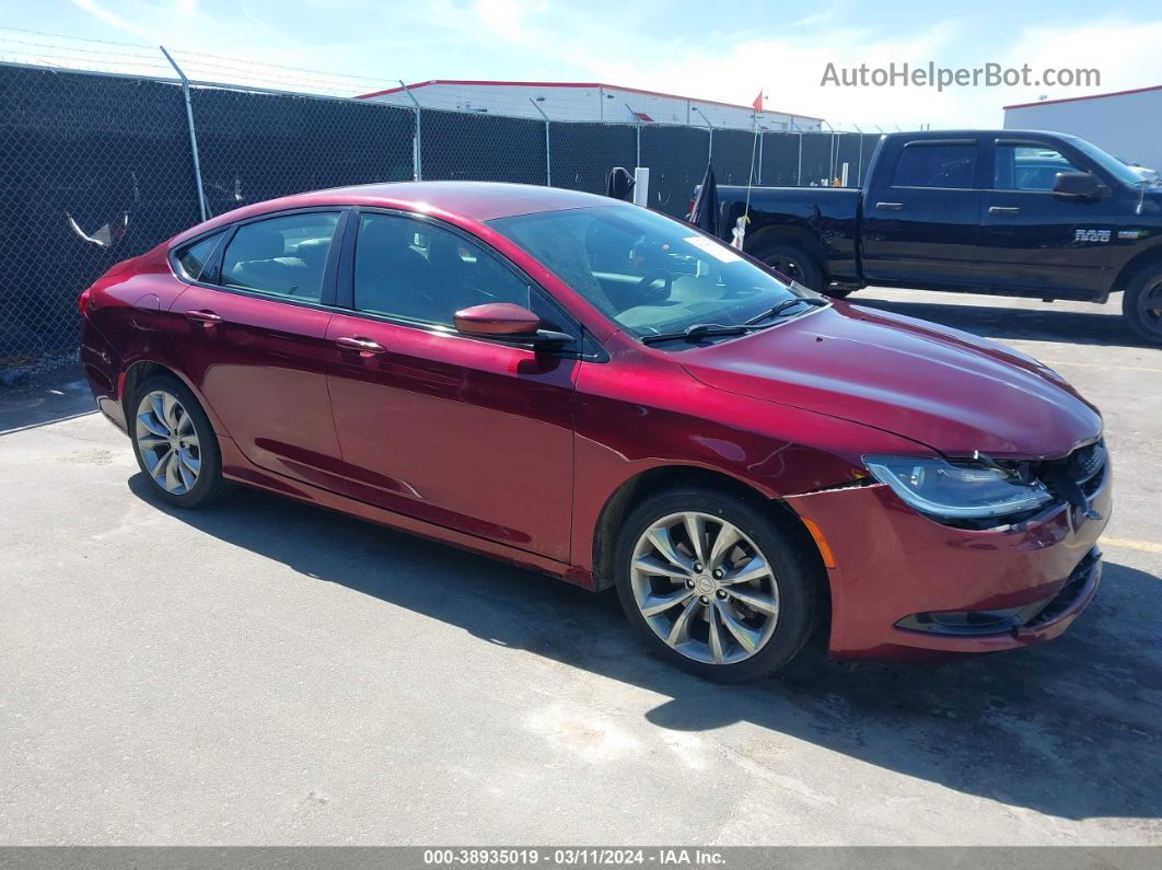 2015 Chrysler 200 S Burgundy vin: 1C3CCCBB3FN750190