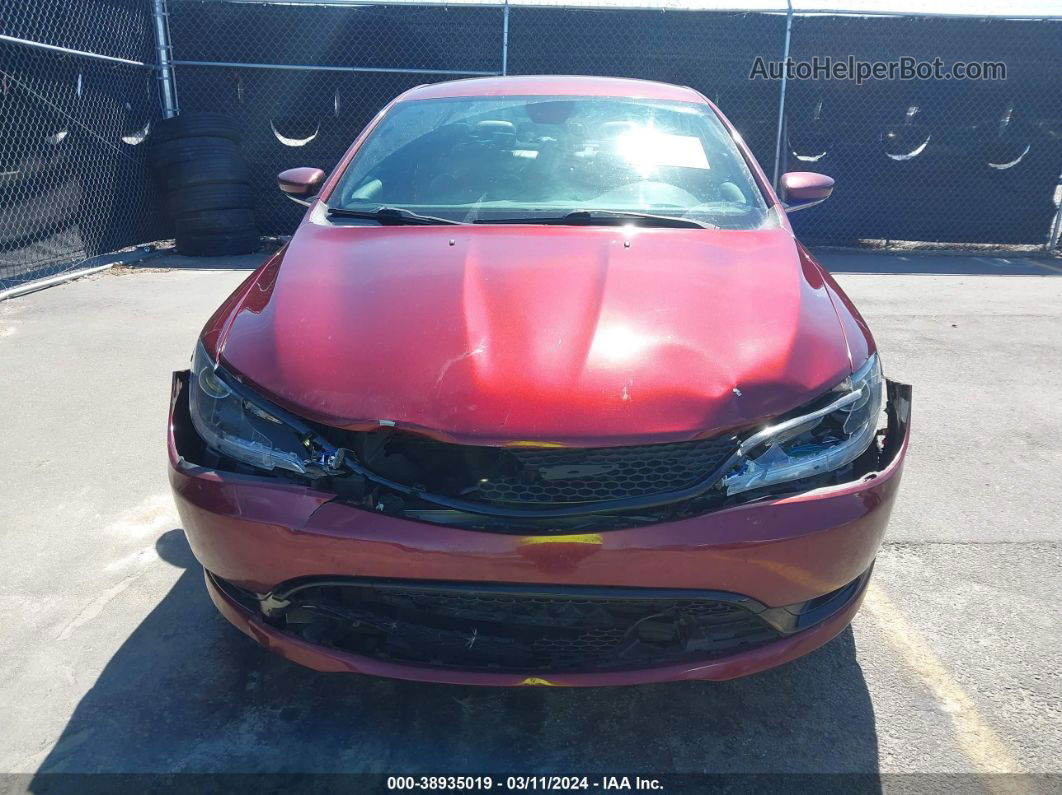 2015 Chrysler 200 S Burgundy vin: 1C3CCCBB3FN750190