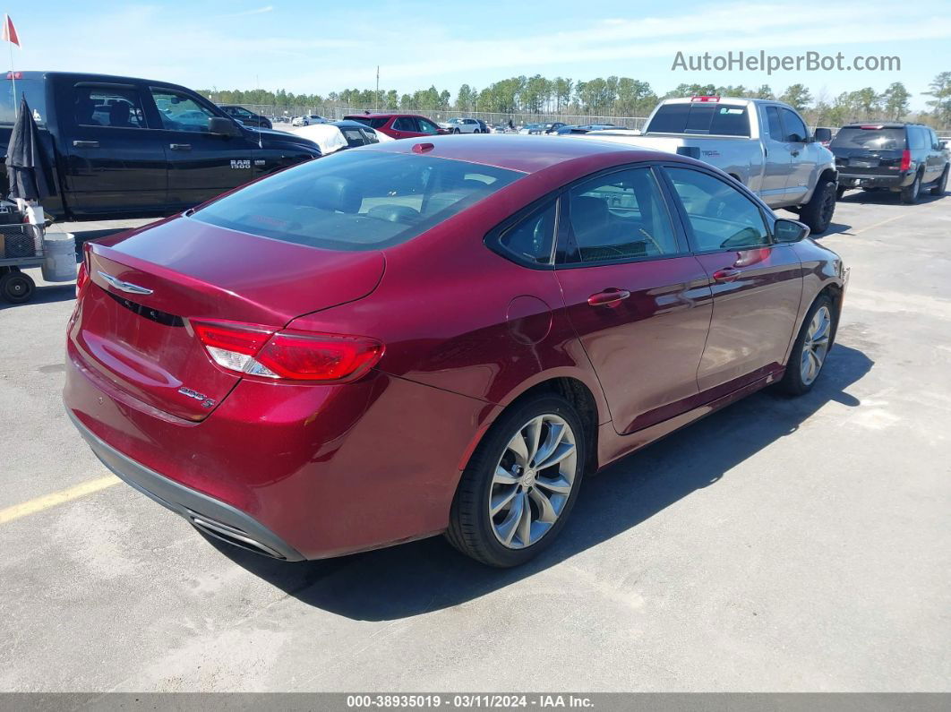 2015 Chrysler 200 S Burgundy vin: 1C3CCCBB3FN750190