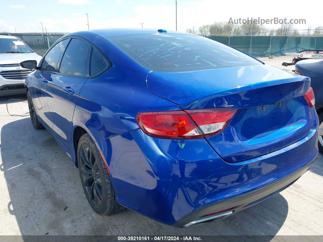 2016 Chrysler 200 S Blue vin: 1C3CCCBB3GN150562