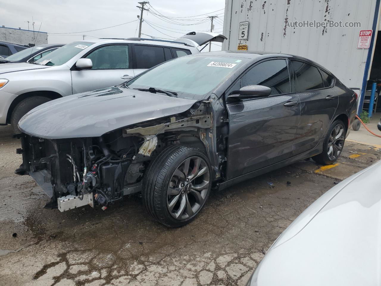 2015 Chrysler 200 S Gray vin: 1C3CCCBB4FN614358