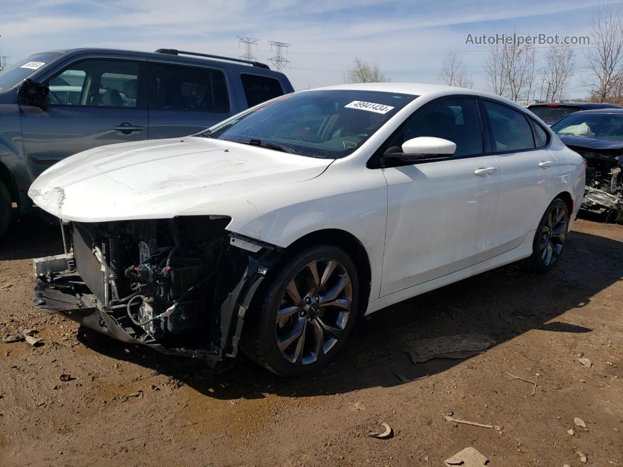 2015 Chrysler 200 S Белый vin: 1C3CCCBB4FN655573