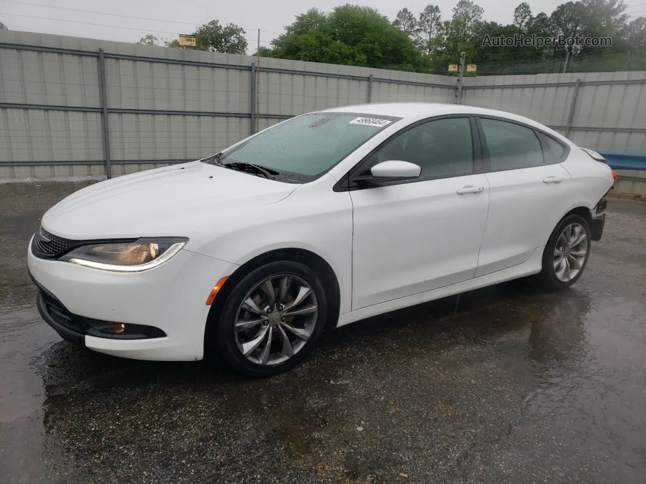 2015 Chrysler 200 S White vin: 1C3CCCBB4FN675628