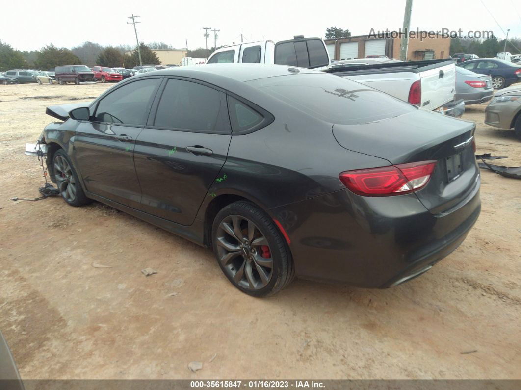 2015 Chrysler 200 S Gray vin: 1C3CCCBB4FN697550