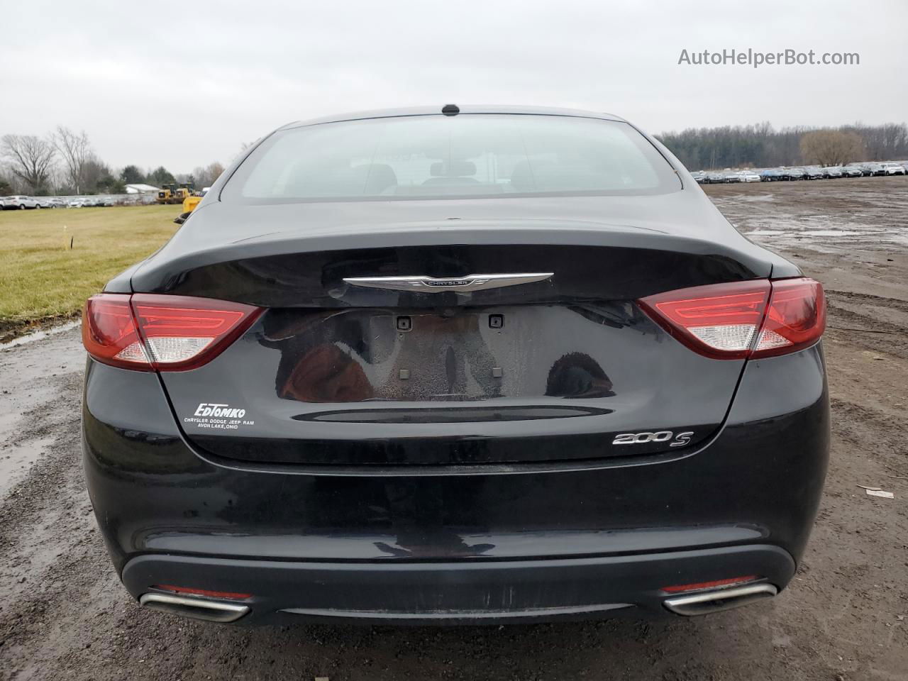 2016 Chrysler 200 S Черный vin: 1C3CCCBB4GN147668