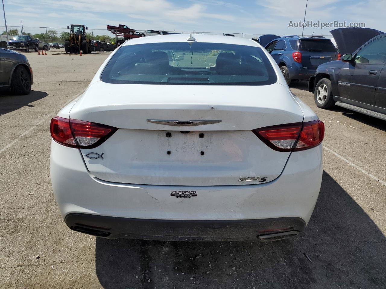 2015 Chrysler 200 S White vin: 1C3CCCBB5FN548287