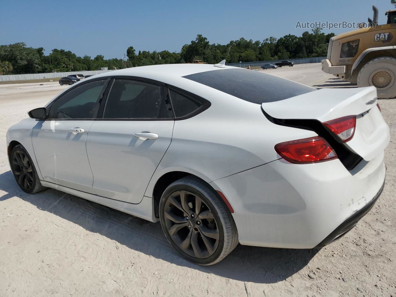 2015 Chrysler 200 S White vin: 1C3CCCBB5FN573206