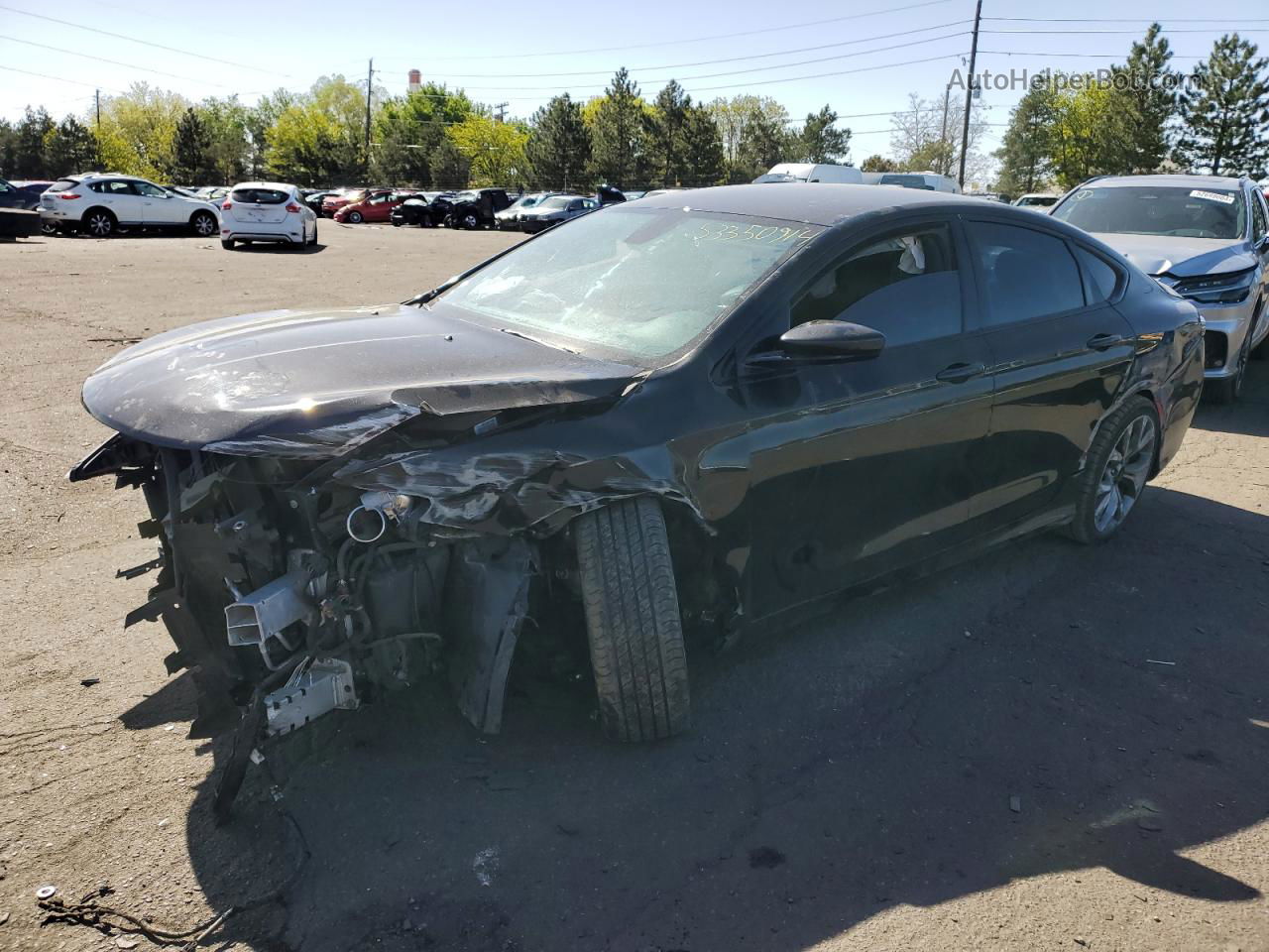 2015 Chrysler 200 S Black vin: 1C3CCCBB5FN654870