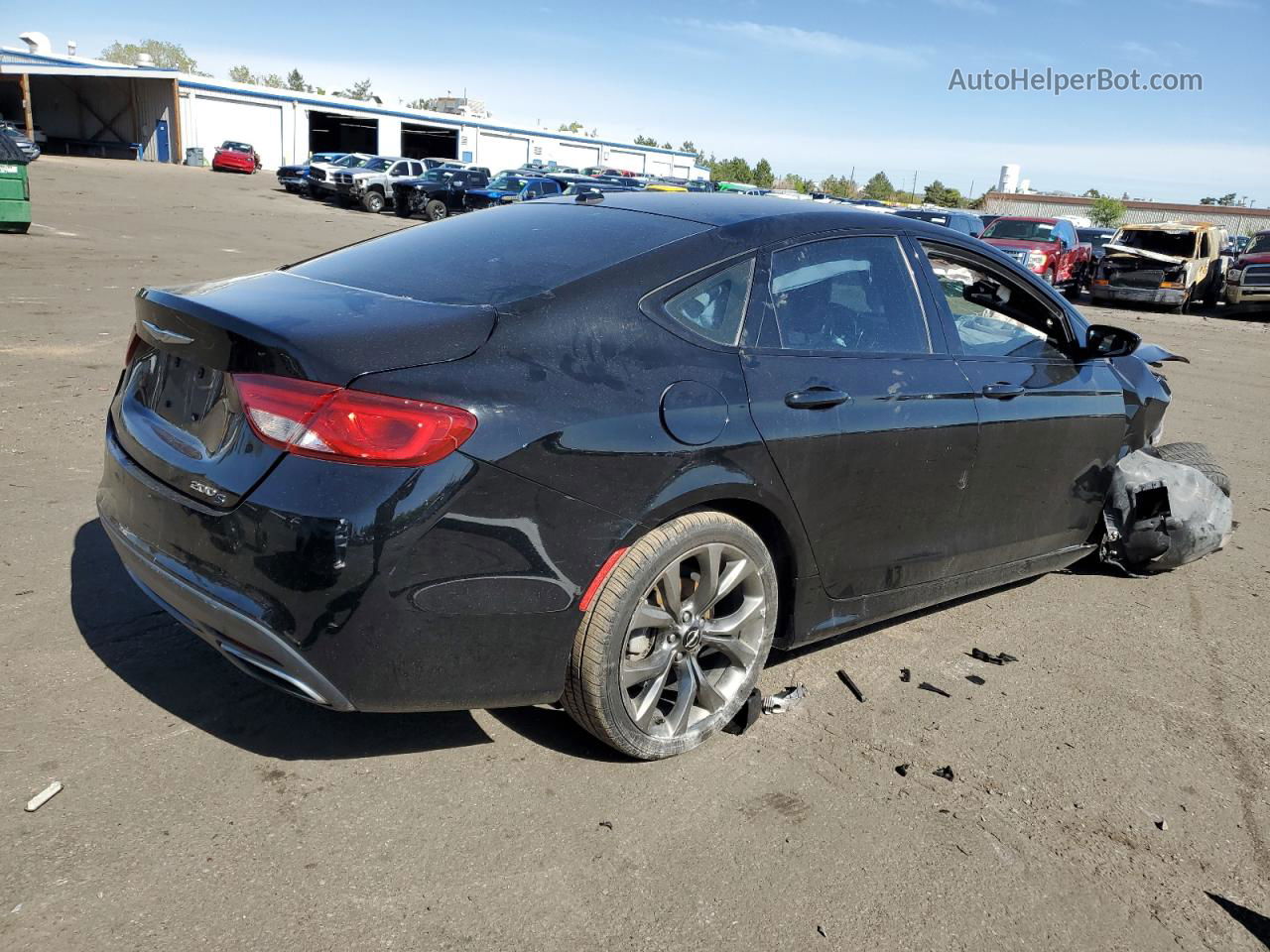 2015 Chrysler 200 S Black vin: 1C3CCCBB5FN654870