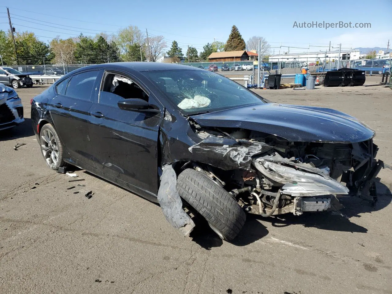 2015 Chrysler 200 S Black vin: 1C3CCCBB5FN654870