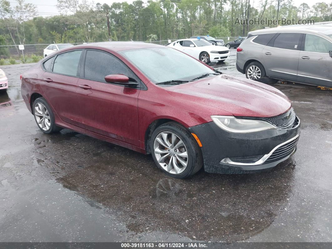 2015 Chrysler 200 S Burgundy vin: 1C3CCCBB5FN714761