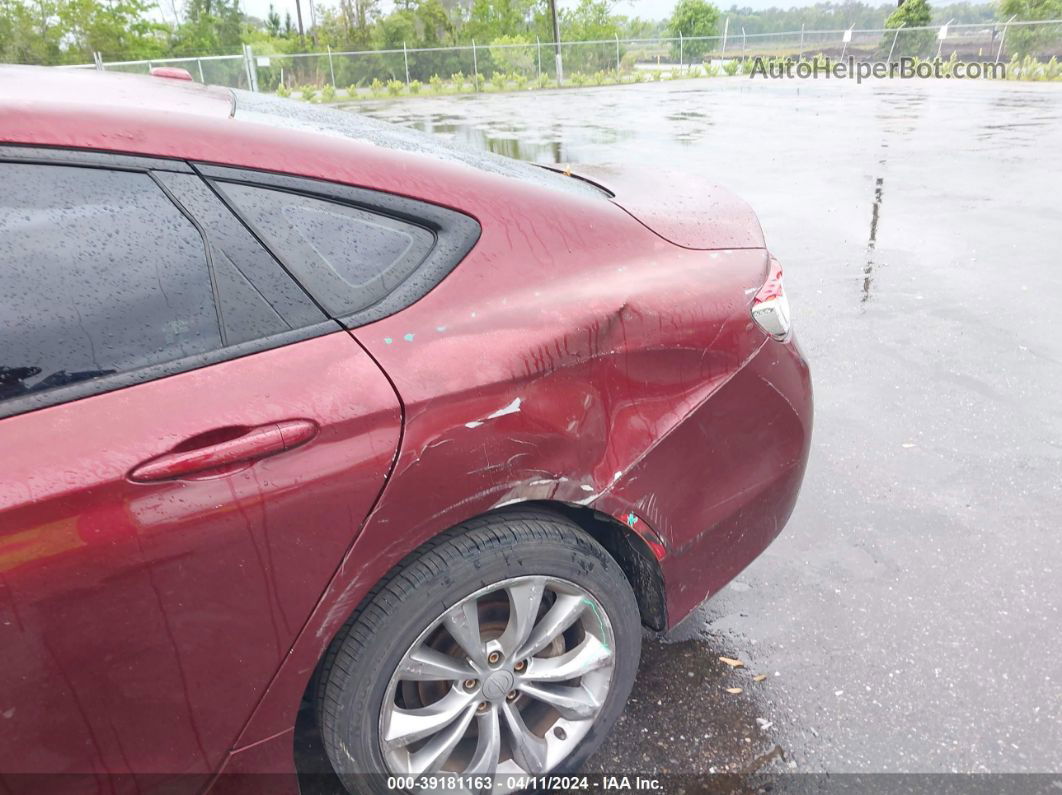 2015 Chrysler 200 S Burgundy vin: 1C3CCCBB5FN714761