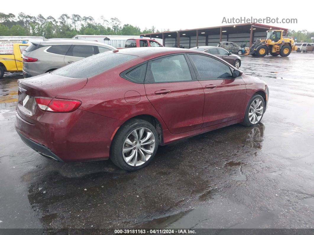 2015 Chrysler 200 S Burgundy vin: 1C3CCCBB5FN714761