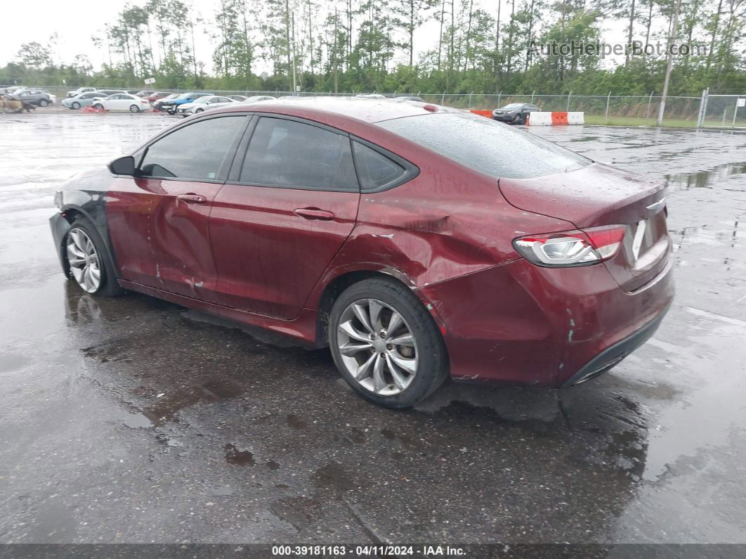 2015 Chrysler 200 S Burgundy vin: 1C3CCCBB5FN714761