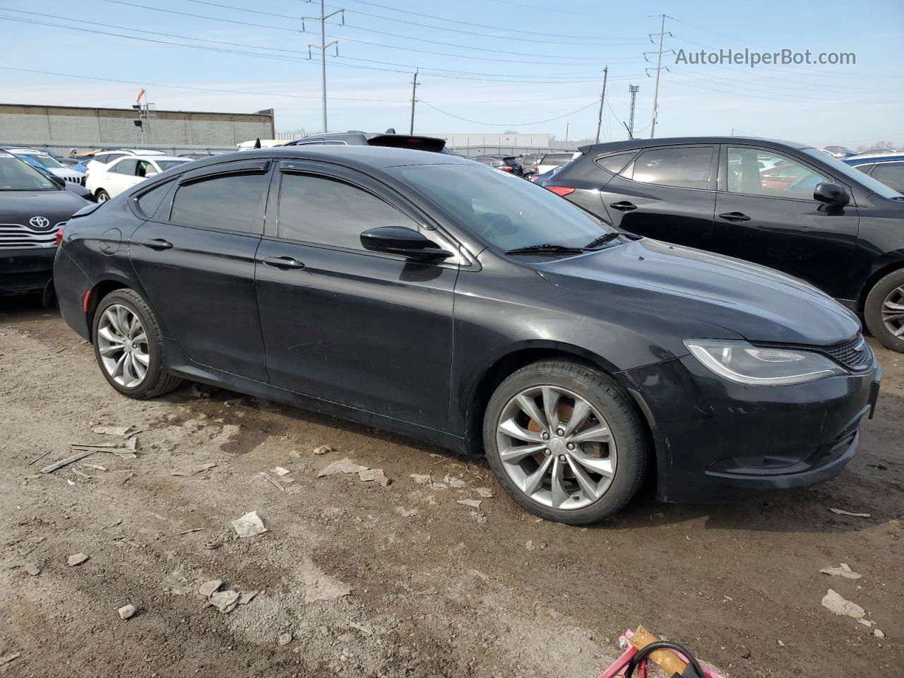 2015 Chrysler 200 S Black vin: 1C3CCCBB5FN729938