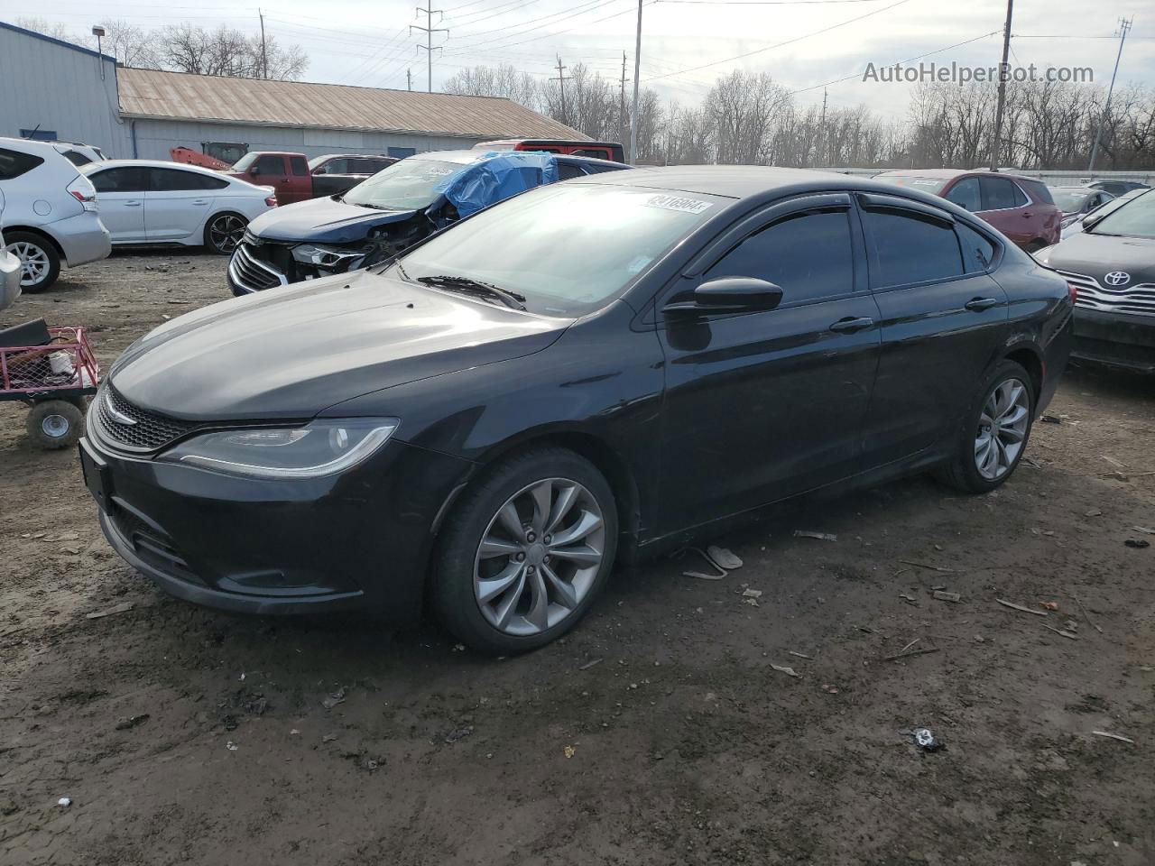 2015 Chrysler 200 S Black vin: 1C3CCCBB5FN729938