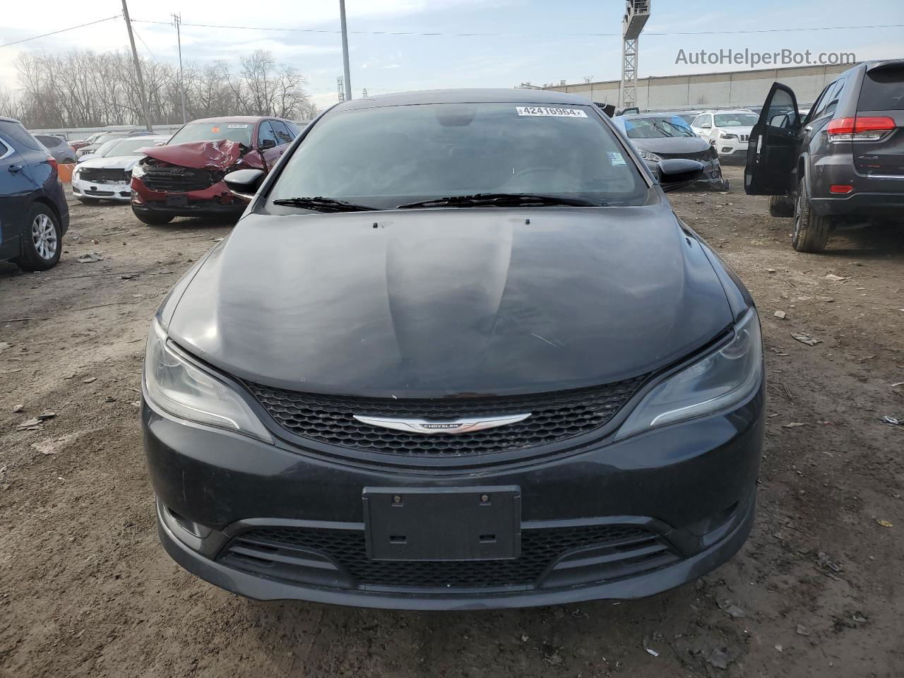 2015 Chrysler 200 S Черный vin: 1C3CCCBB5FN729938