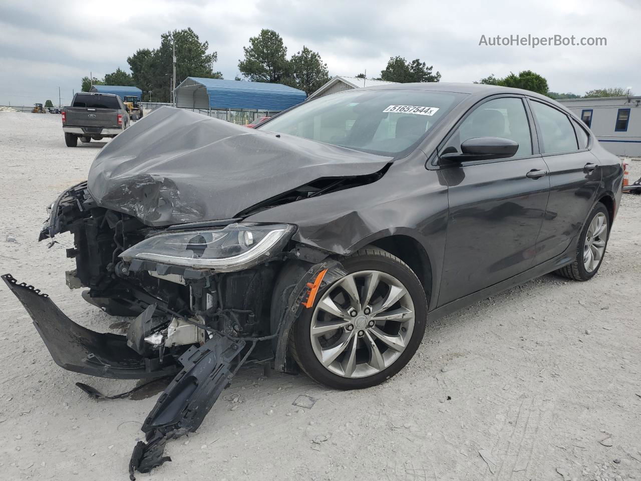 2015 Chrysler 200 S Угольный vin: 1C3CCCBB5FN740065