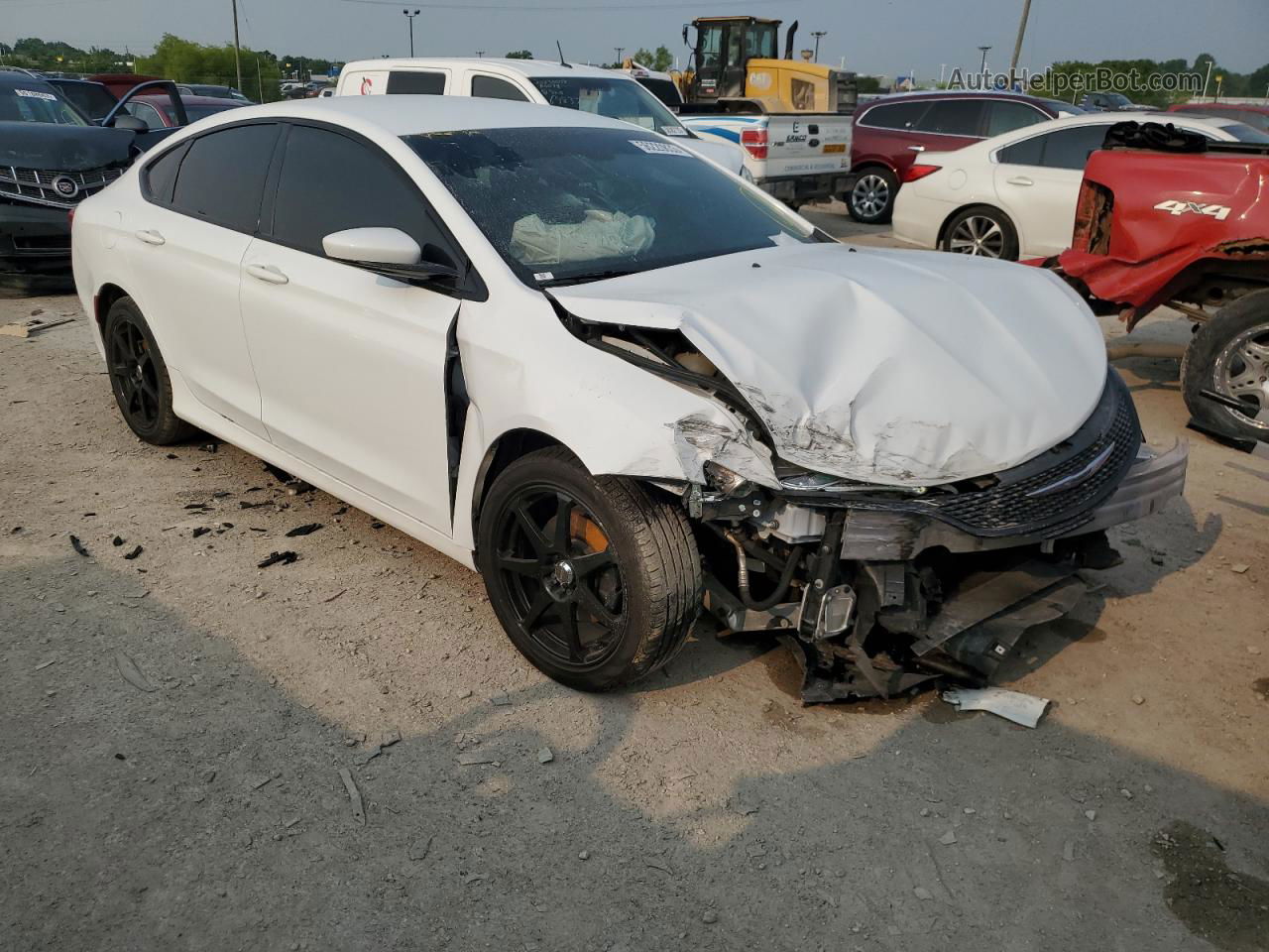 2015 Chrysler 200 S White vin: 1C3CCCBB5FN750935