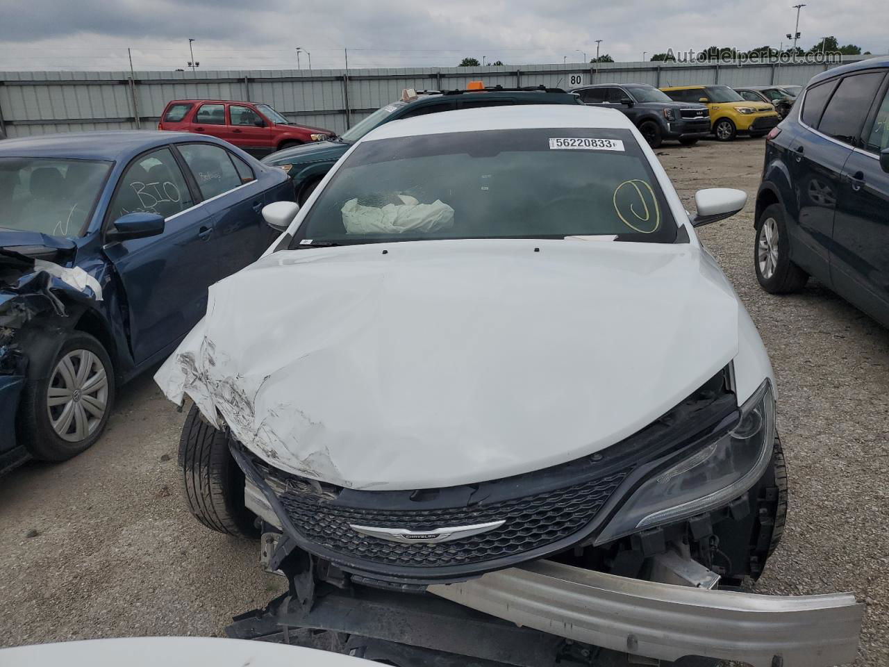 2015 Chrysler 200 S White vin: 1C3CCCBB5FN750935