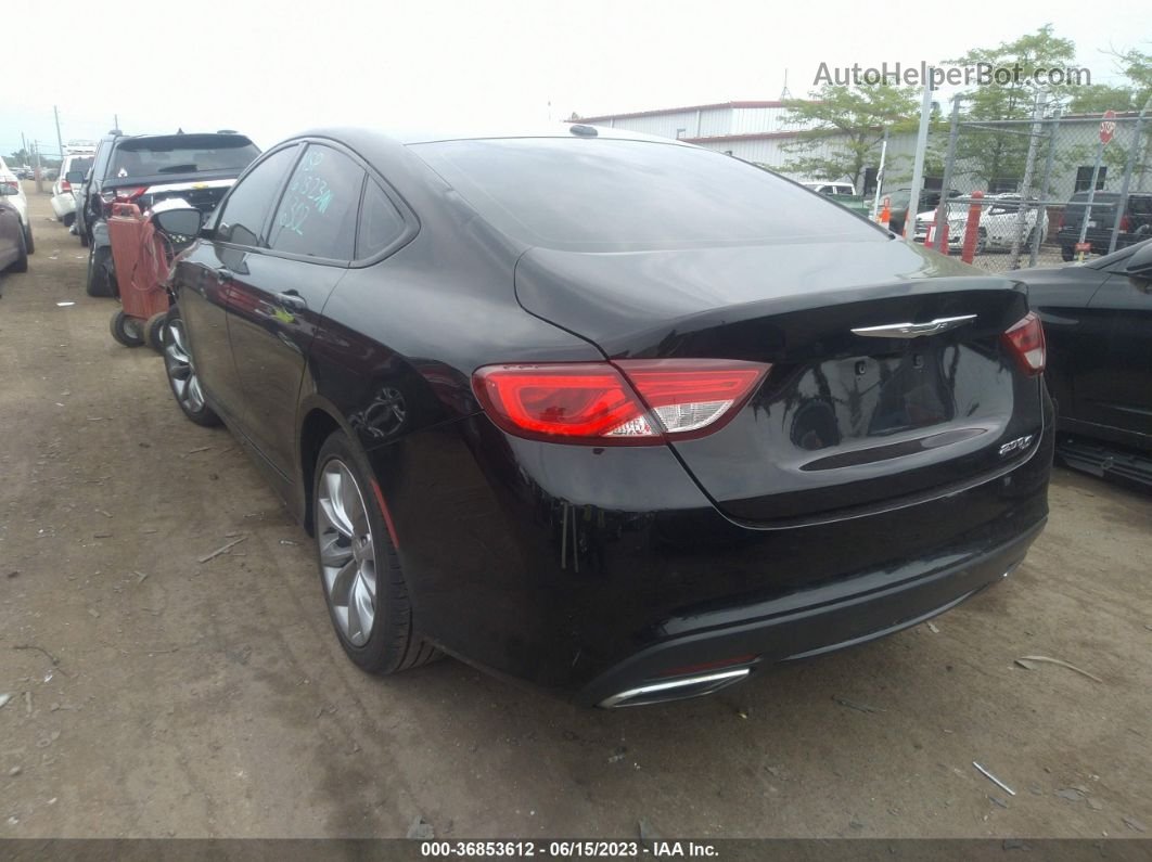 2016 Chrysler 200 S Black vin: 1C3CCCBB5GN116302