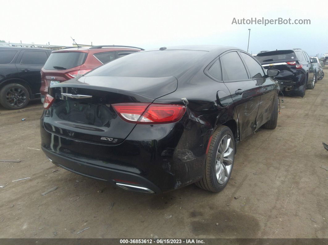 2016 Chrysler 200 S Black vin: 1C3CCCBB5GN116302