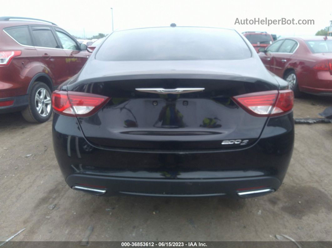 2016 Chrysler 200 S Black vin: 1C3CCCBB5GN116302