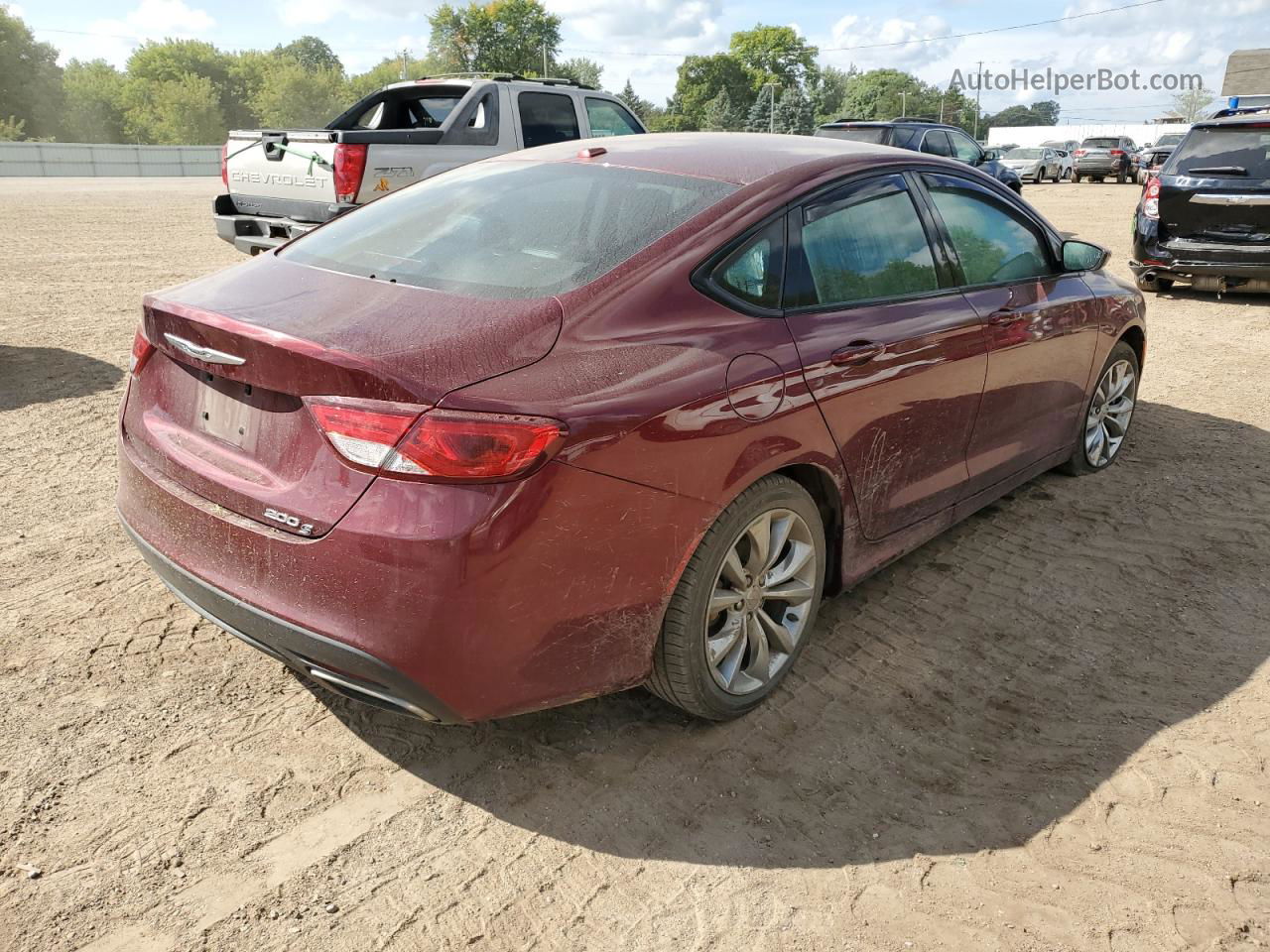 2016 Chrysler 200 S Burgundy vin: 1C3CCCBB5GN128188