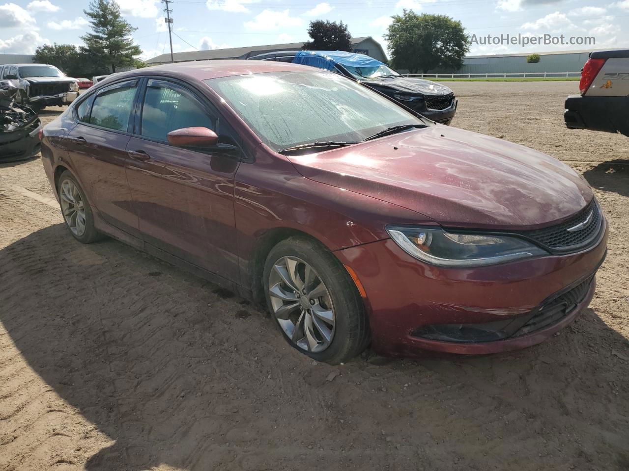 2016 Chrysler 200 S Burgundy vin: 1C3CCCBB5GN128188