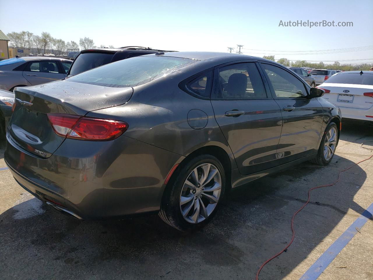 2016 Chrysler 200 S Gray vin: 1C3CCCBB5GN139031