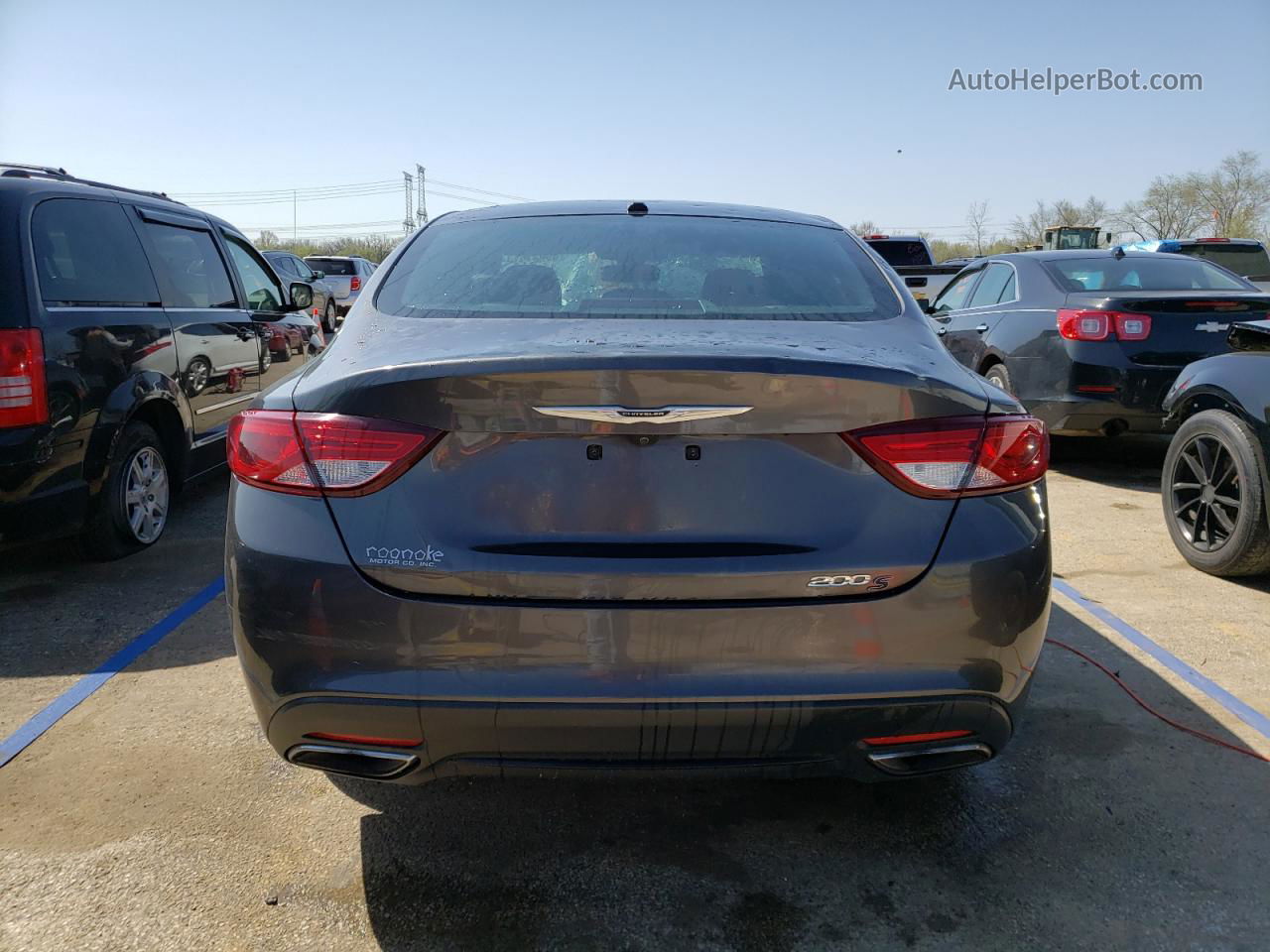 2016 Chrysler 200 S Gray vin: 1C3CCCBB5GN139031