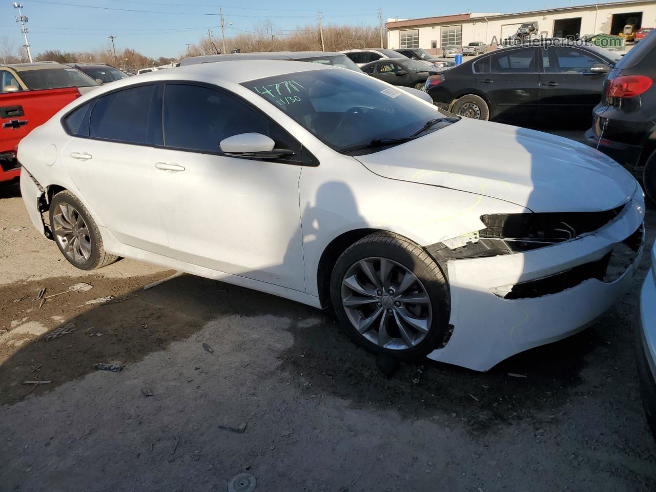 2015 Chrysler 200 S White vin: 1C3CCCBB6FN614779