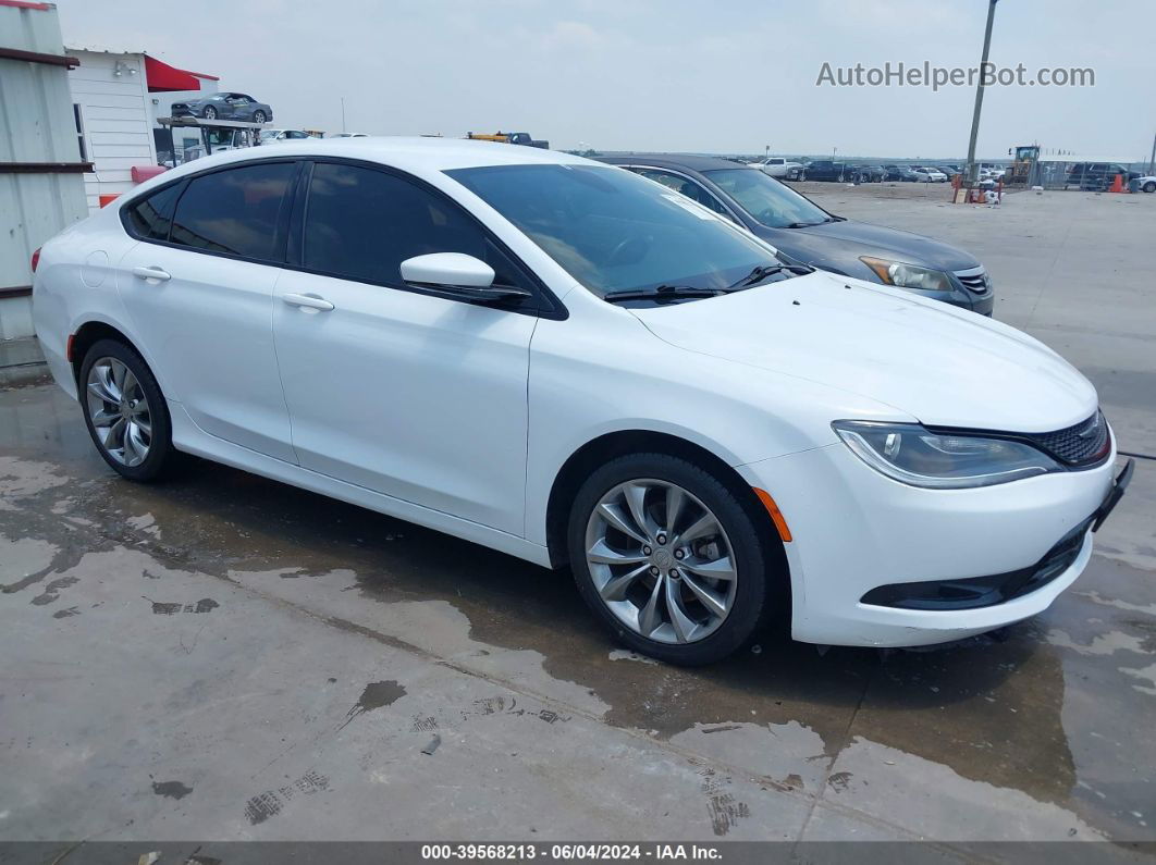 2015 Chrysler 200 S White vin: 1C3CCCBB6FN626494