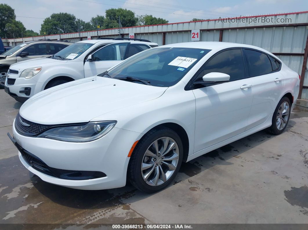 2015 Chrysler 200 S White vin: 1C3CCCBB6FN626494