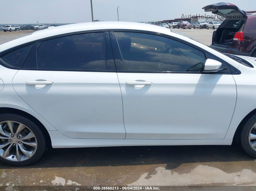 2015 Chrysler 200 S White vin: 1C3CCCBB6FN626494