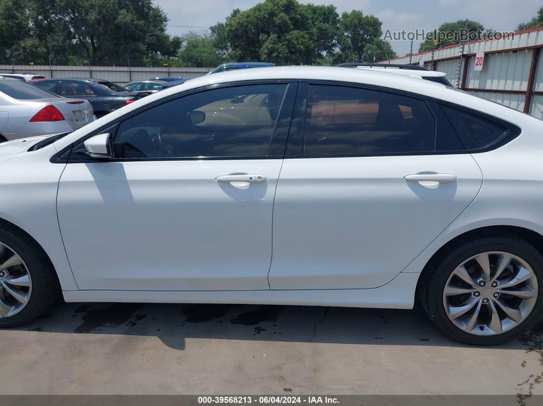 2015 Chrysler 200 S White vin: 1C3CCCBB6FN626494