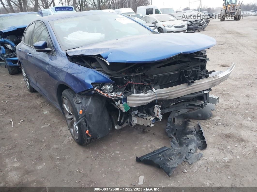 2015 Chrysler 200 S Синий vin: 1C3CCCBB6FN707236