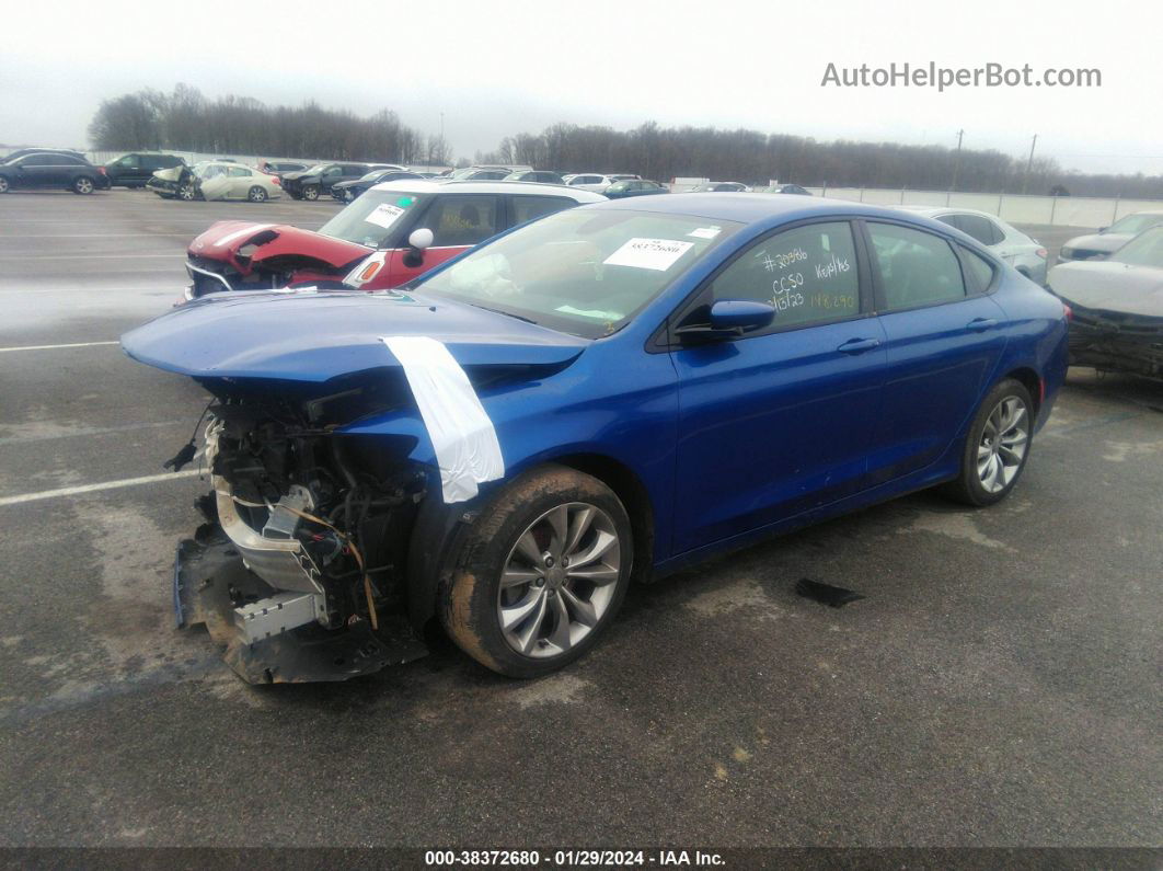 2015 Chrysler 200 S Синий vin: 1C3CCCBB6FN707236