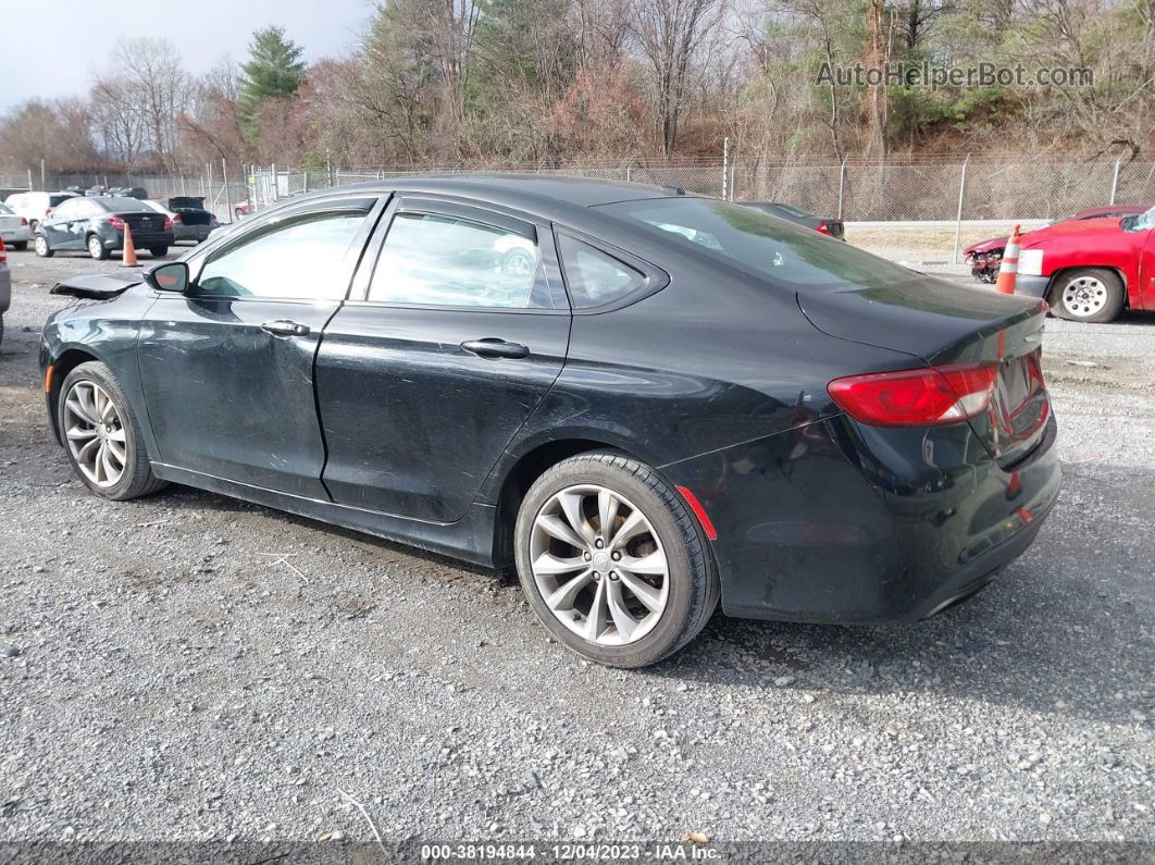 2015 Chrysler 200 S Black vin: 1C3CCCBB6FN731522