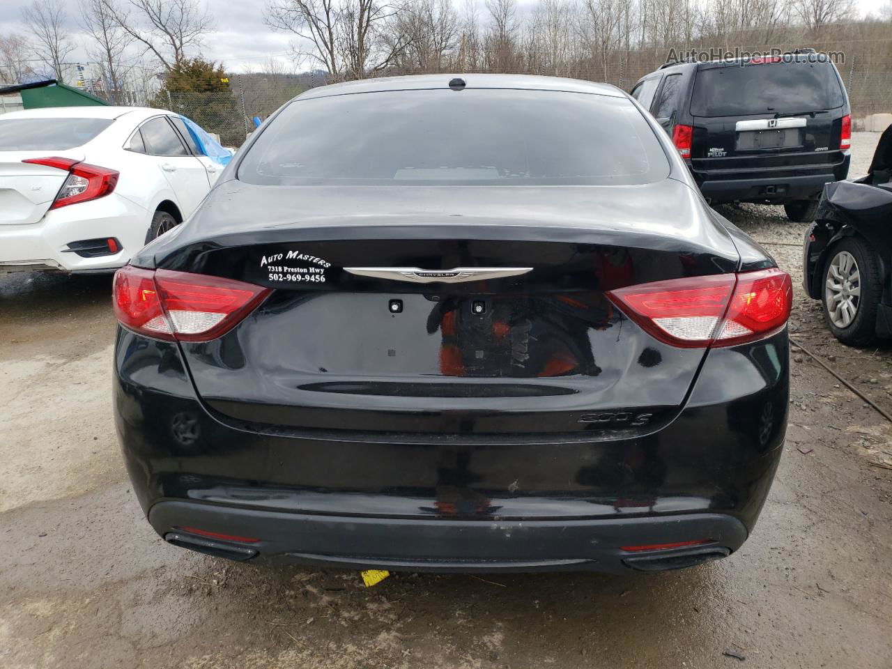 2015 Chrysler 200 S Black vin: 1C3CCCBB6FN755531