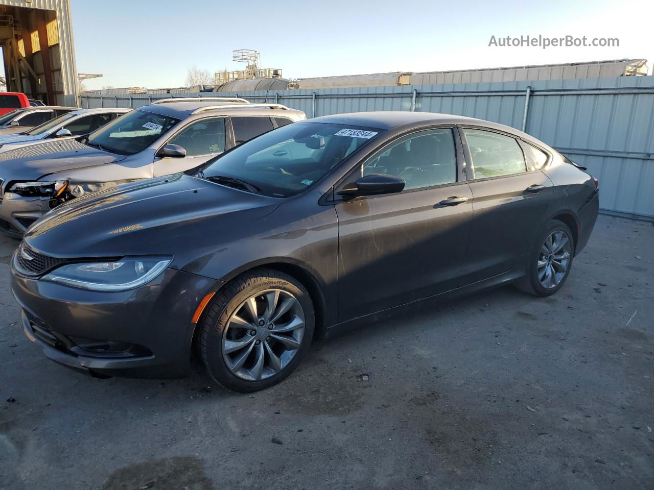 2016 Chrysler 200 S Gray vin: 1C3CCCBB6GN129463