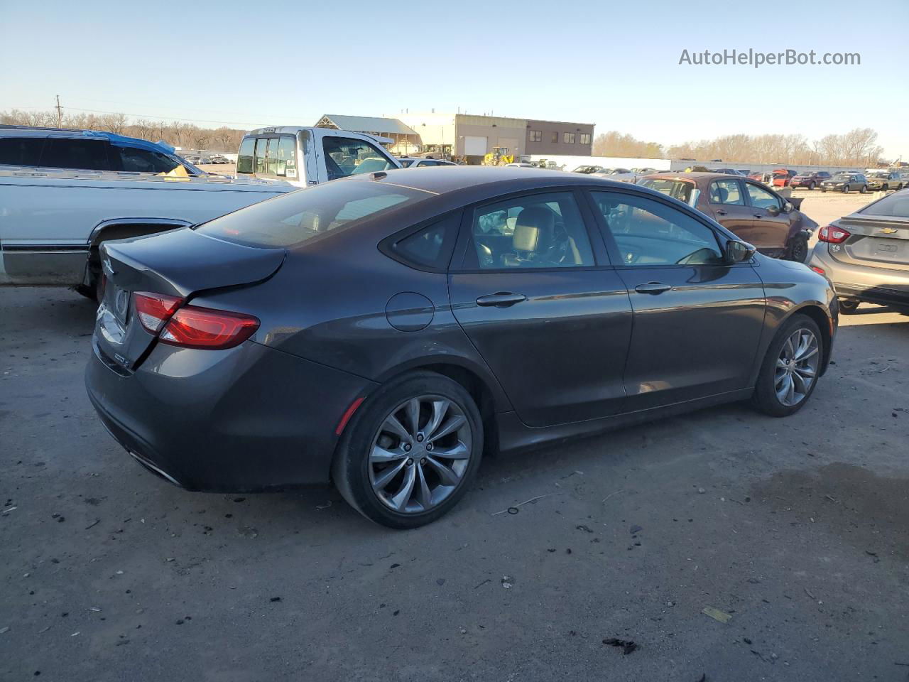 2016 Chrysler 200 S Gray vin: 1C3CCCBB6GN129463